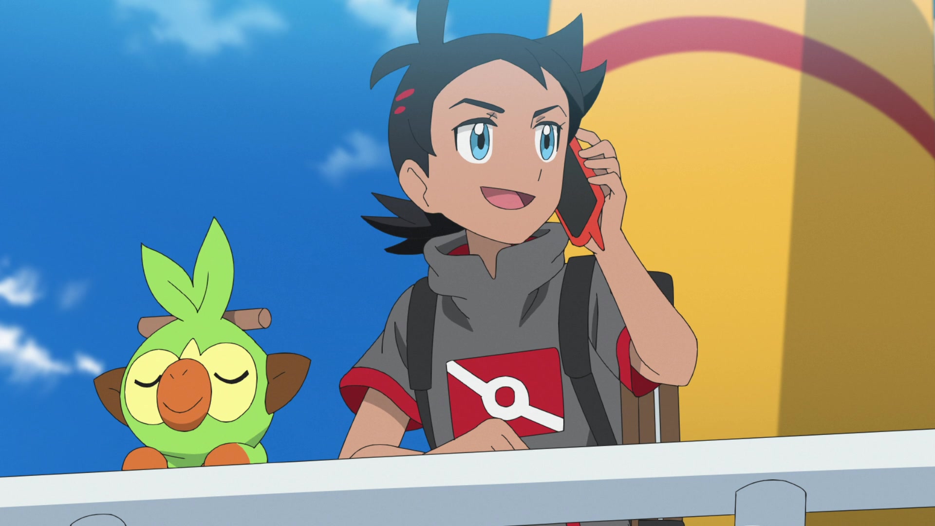 Episodio 134 Viajes Pokémon Goh llamando a Ash